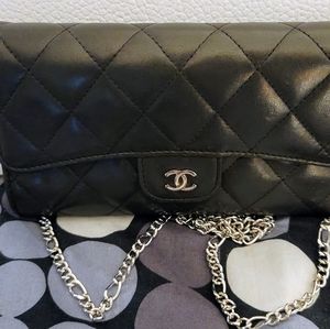 SOLD 1Authentic CC CHANEL Classic quilted WOC